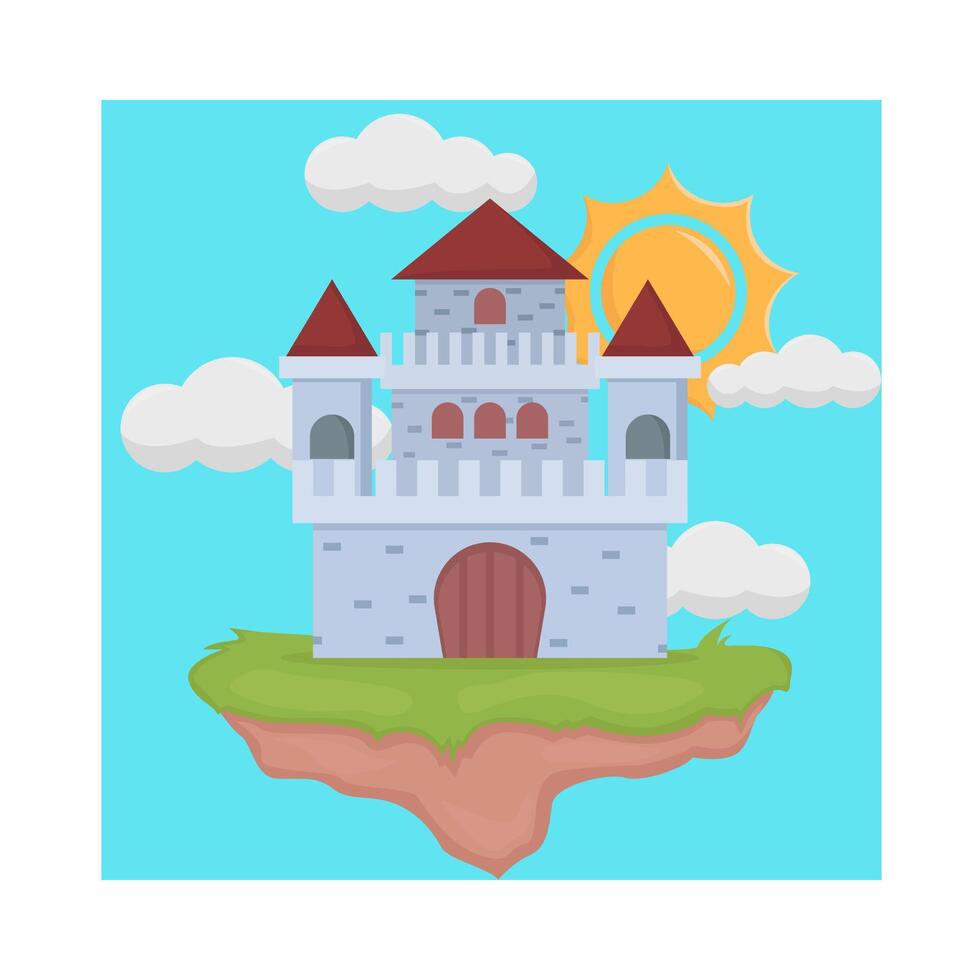 ilustración del castillo vector