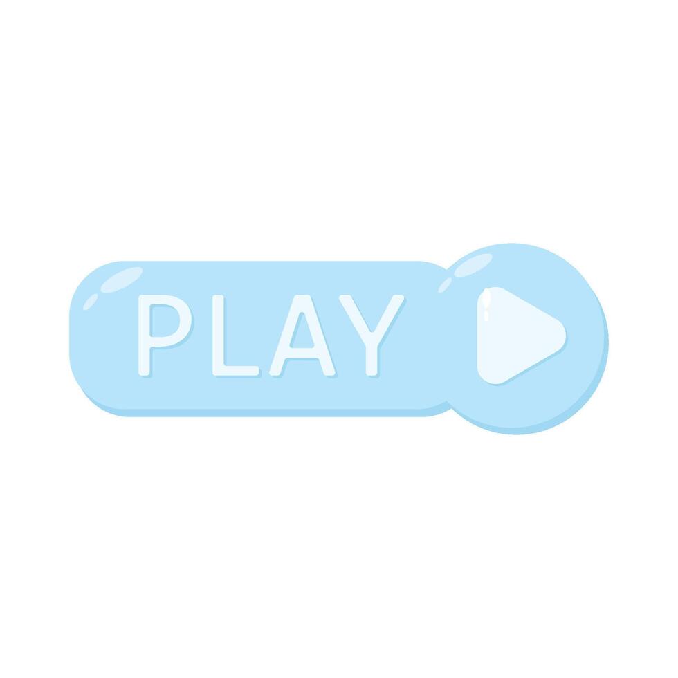 Illustration of play button vector