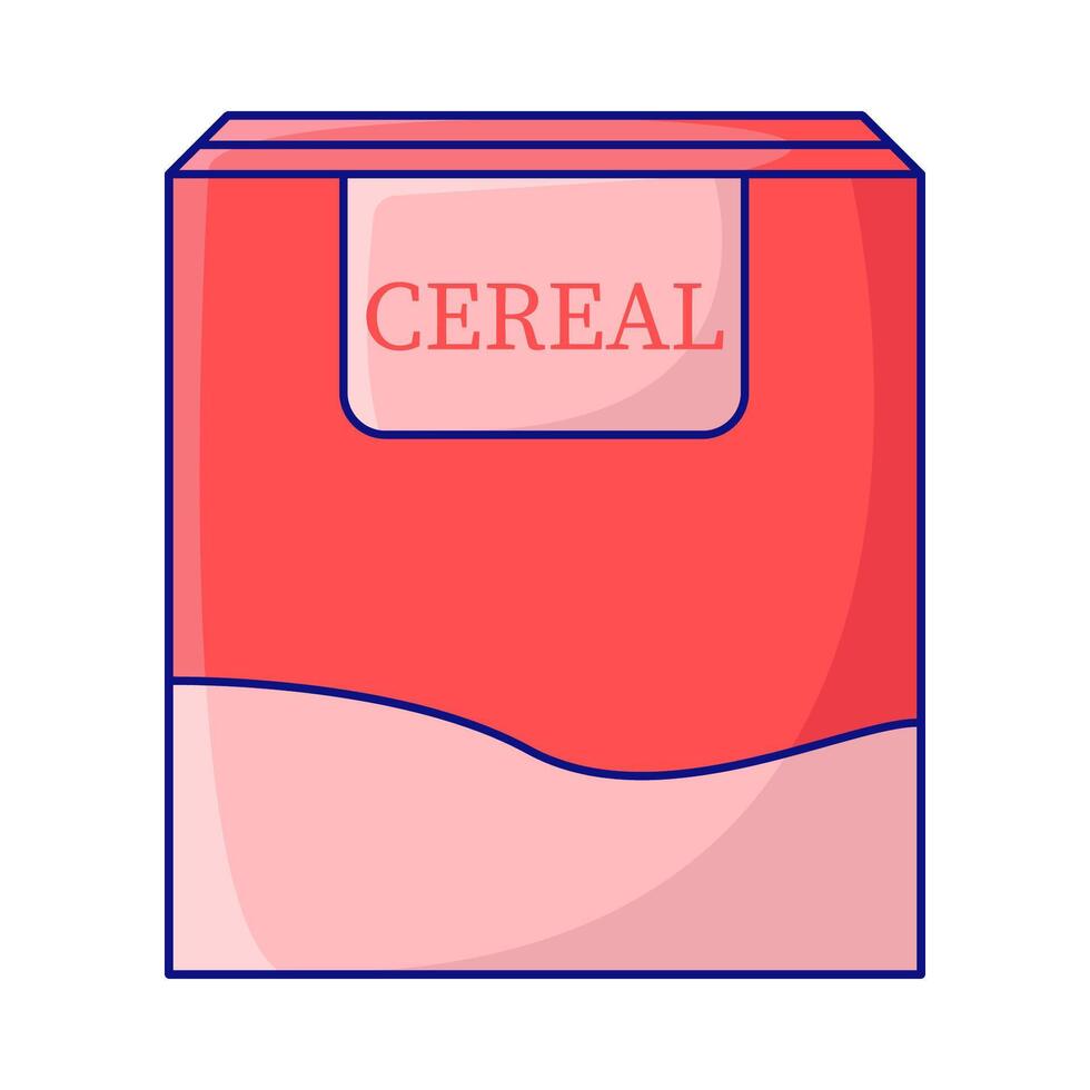 caja cereal ilustración vector