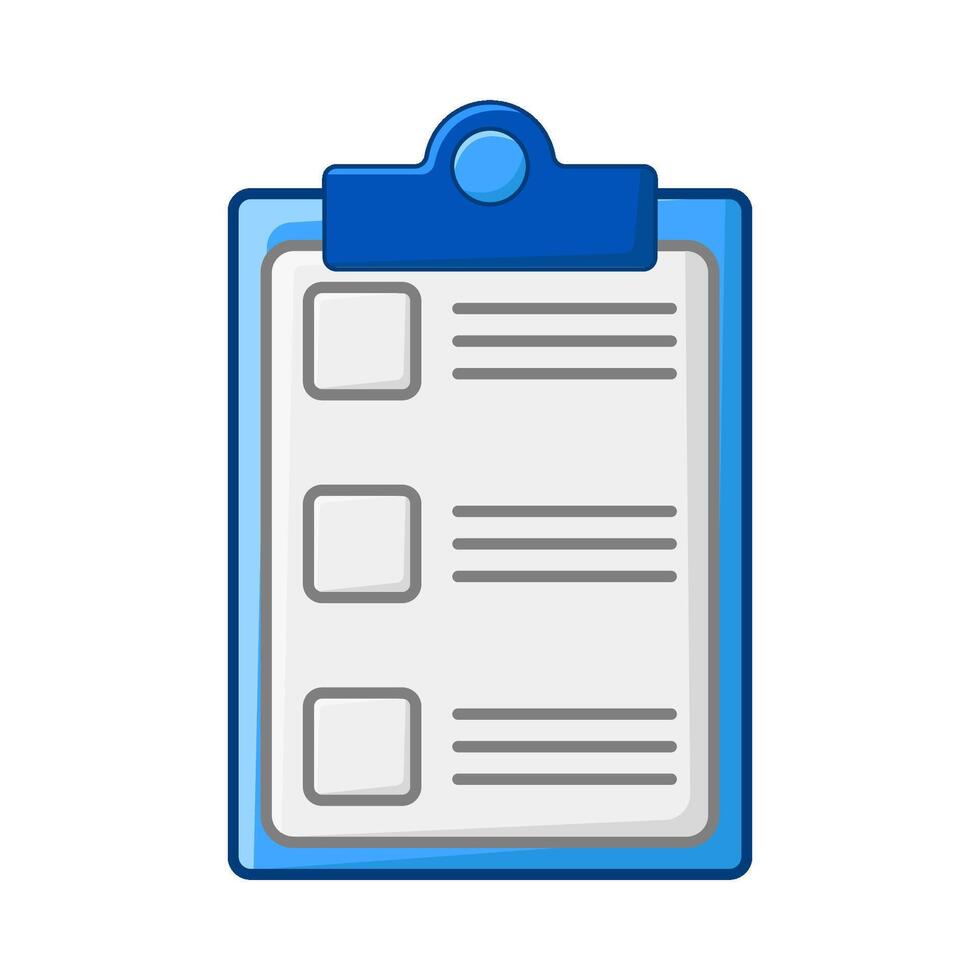 task list in clipboard illustration vector