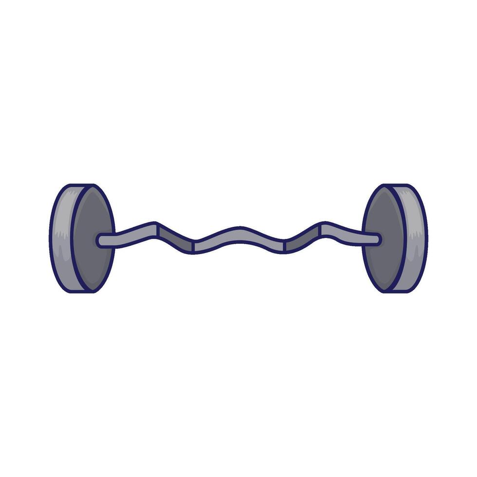 Illustration of barbell vector