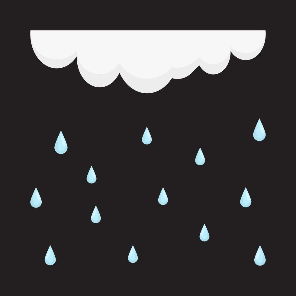 cloud rain illustration vector