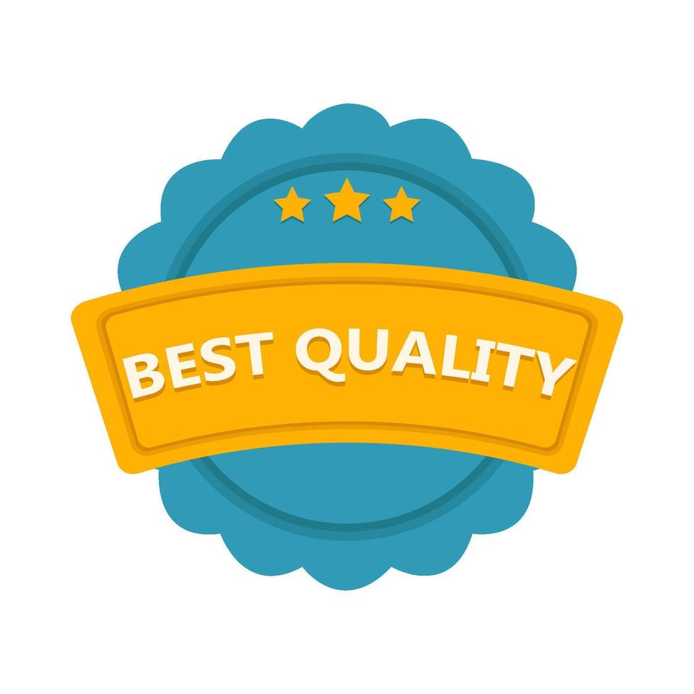 best quality badge illustration vector