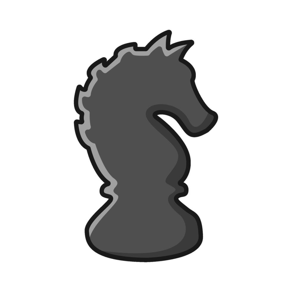 horse chess illustration vector