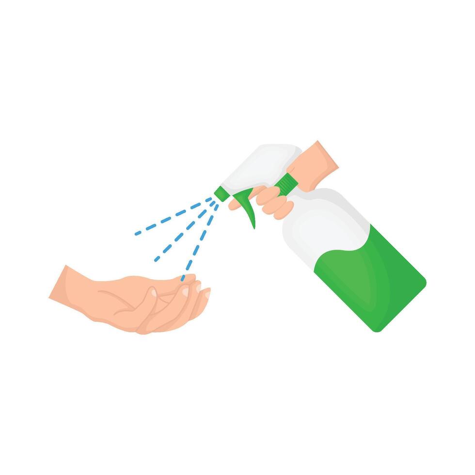 Illustration of spray bottle vector