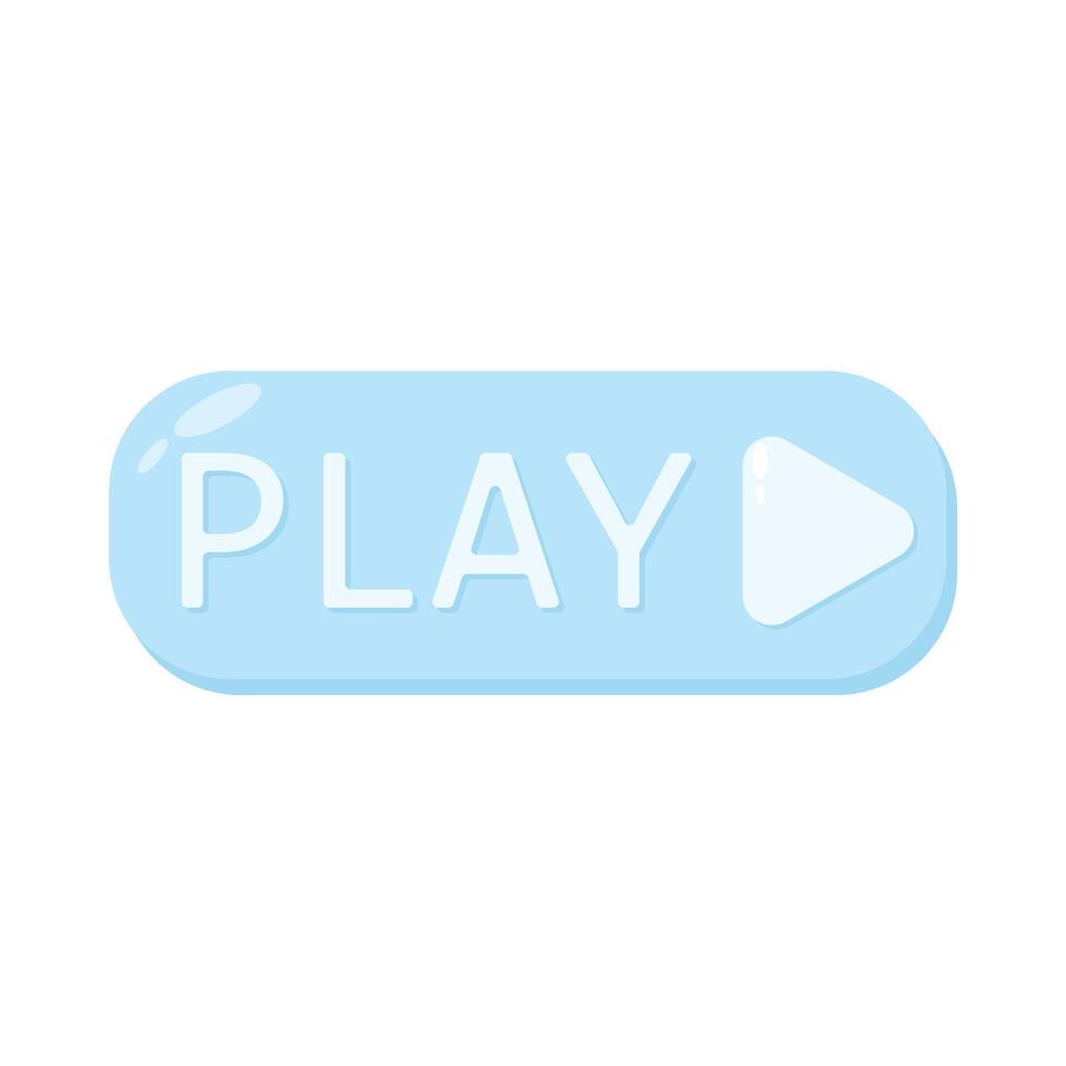 Illustration of play button vector