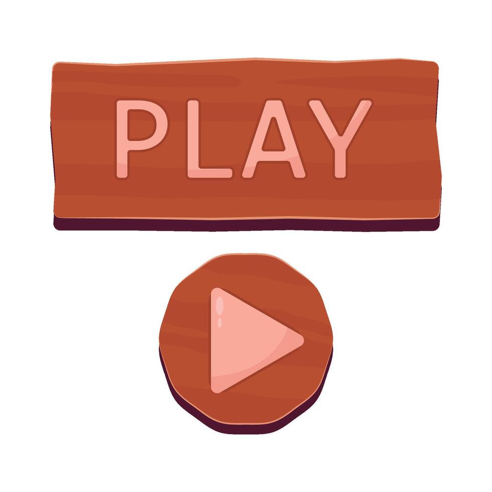 ilustración de jugar botón vector