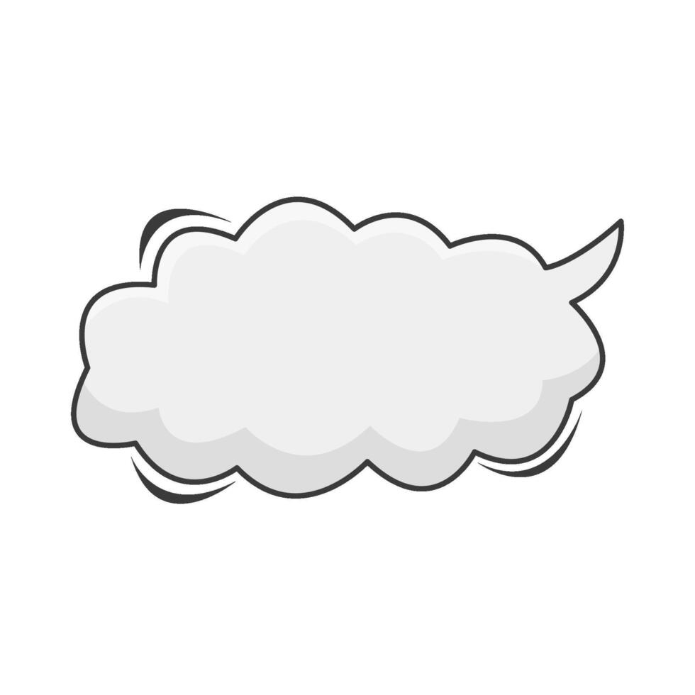 nube cómic libro burbuja ilustración vector
