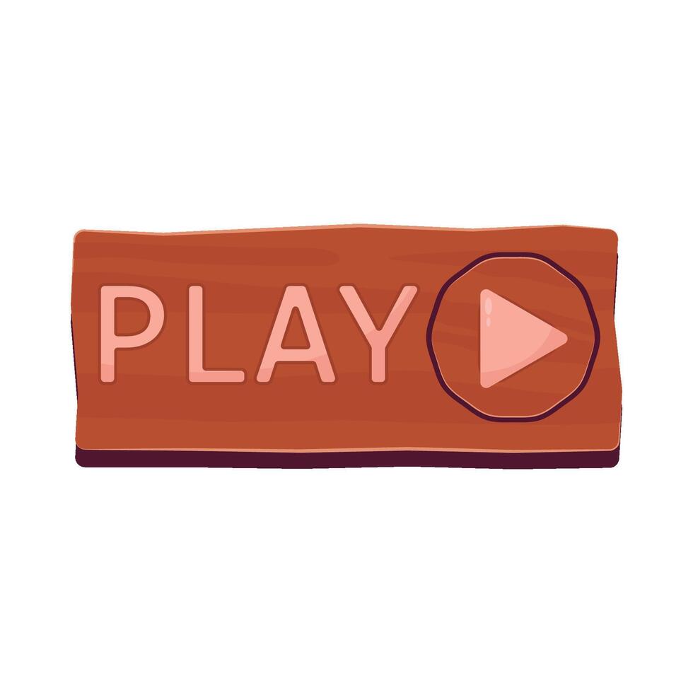 Illustration of play button vector