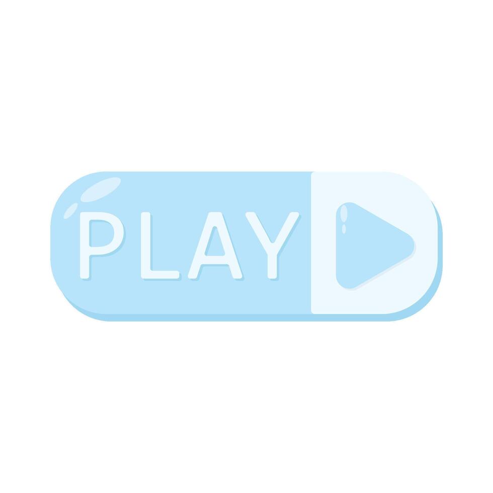 Illustration of play button vector