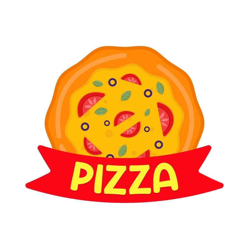 ilustración de pizza vector