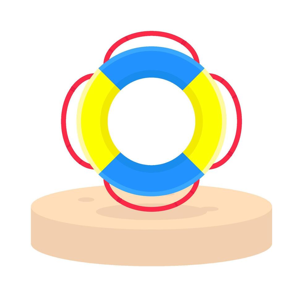 Illustration of lifebuoy vector