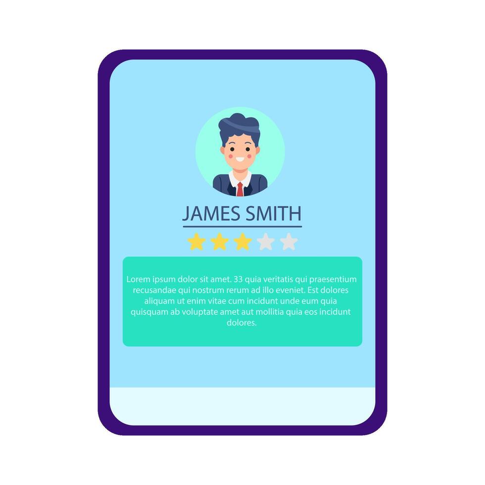 review star with comment customer in tab illustration vector