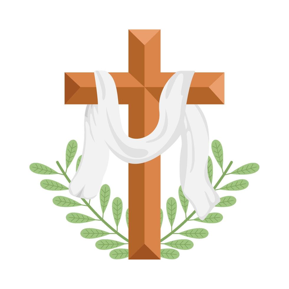 christian cross religious  illustration vector