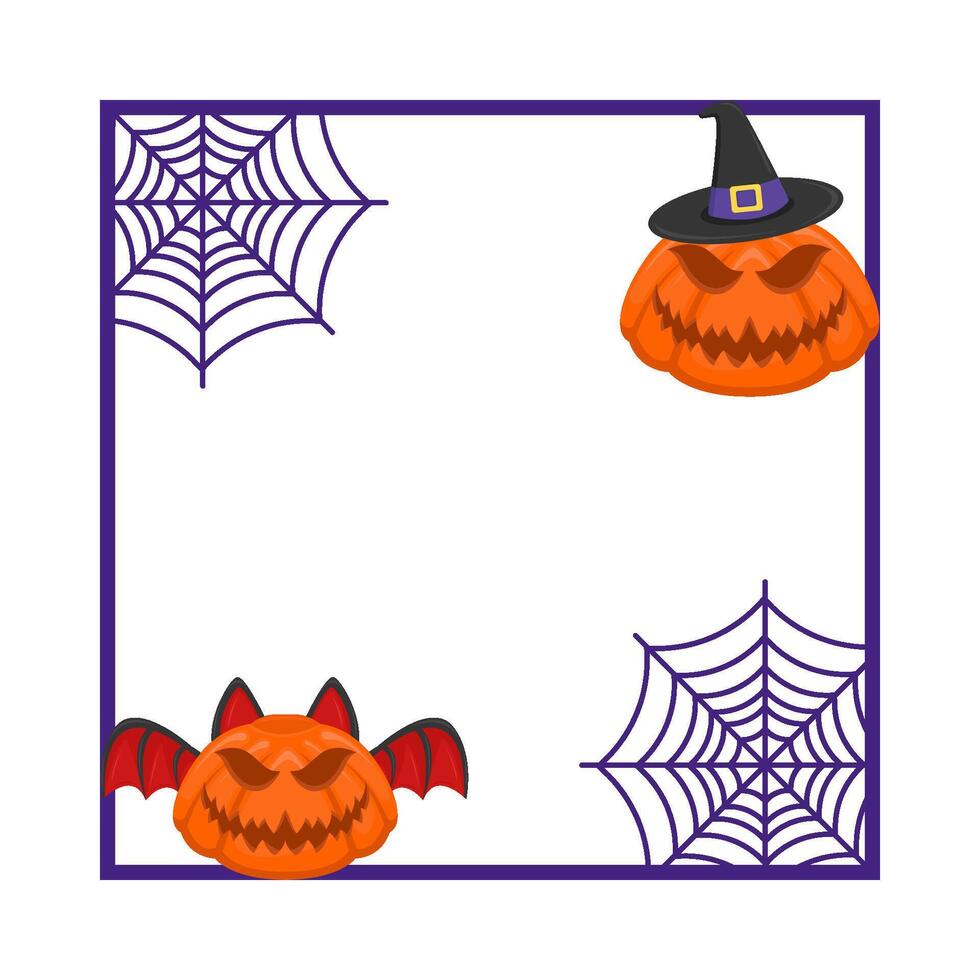 Illustration of Halloween frame vector