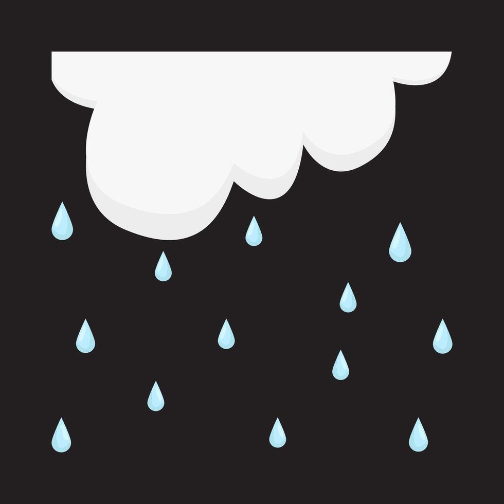 cloud rain illustration vector