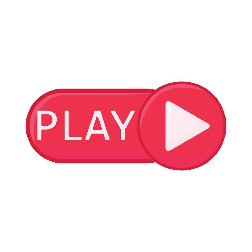 Illustration of play button vector