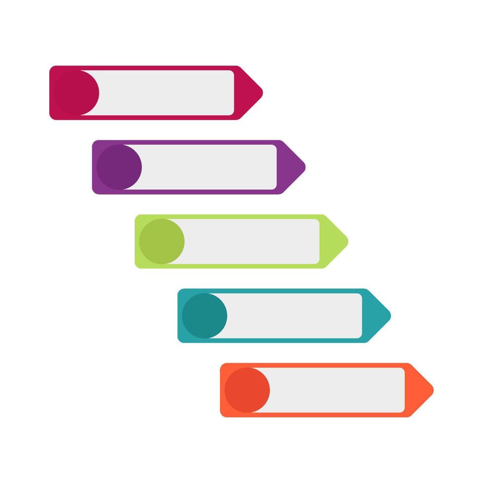 infographic label box illustration vector