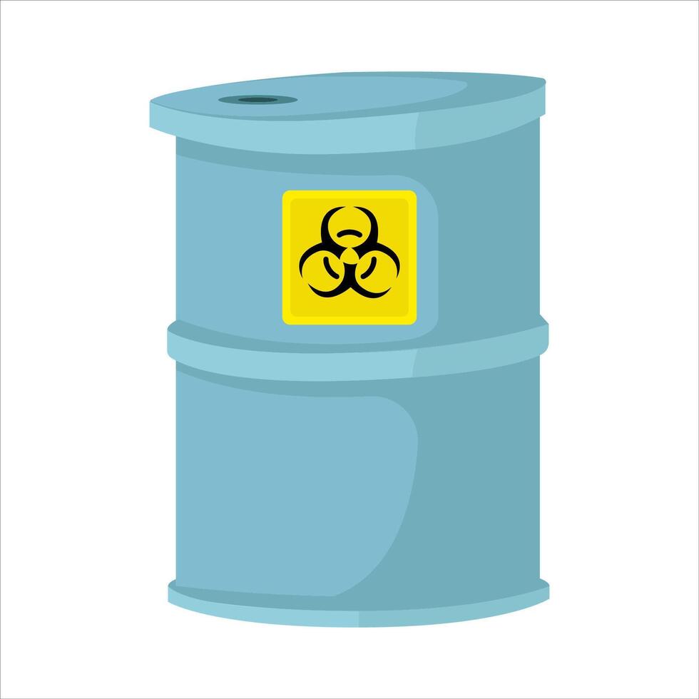 radiation in drum illustration vector