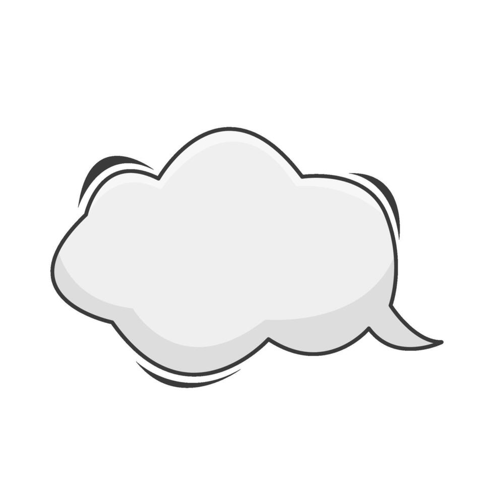 cloud  comic book bubble illustration vector