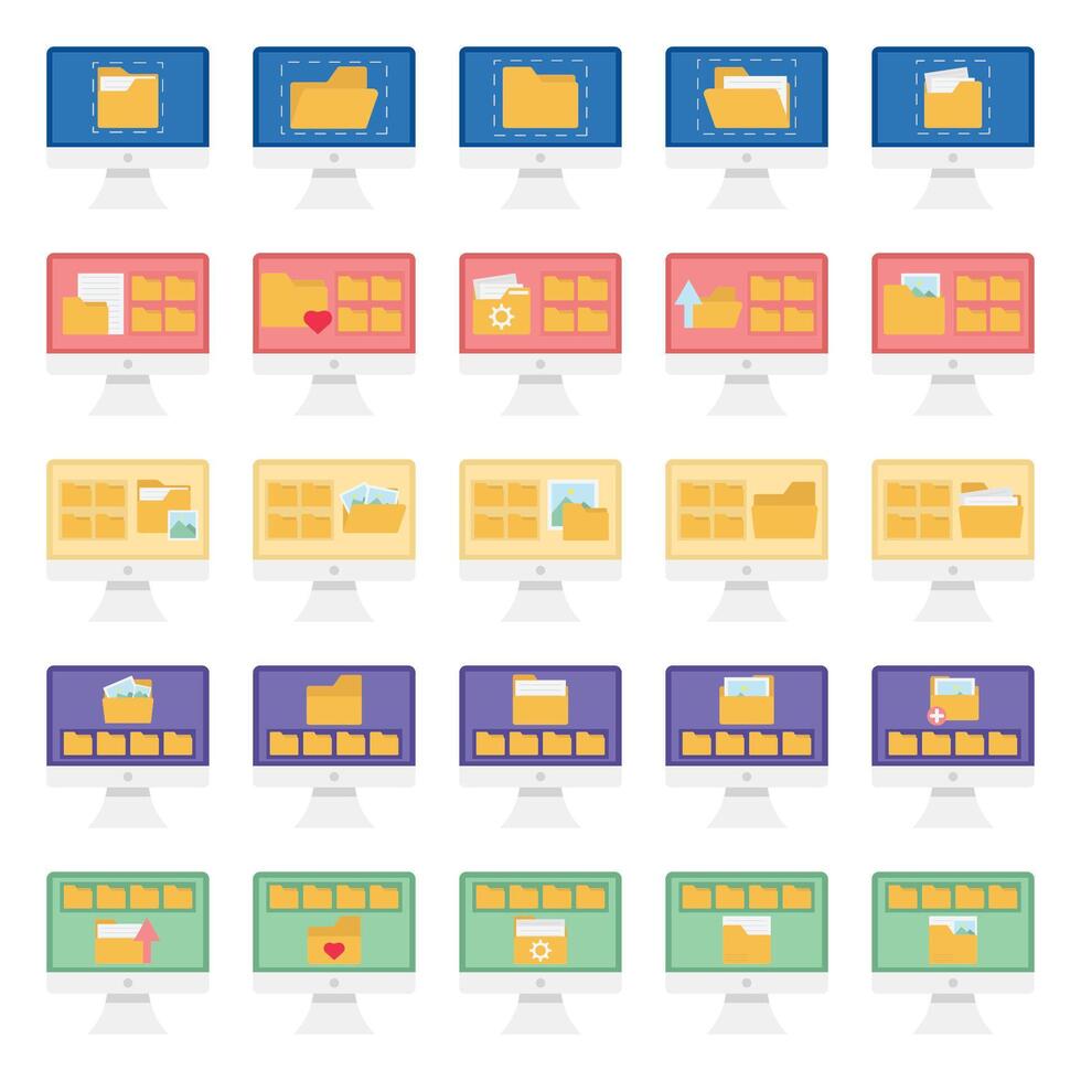 folder pack illustration vector