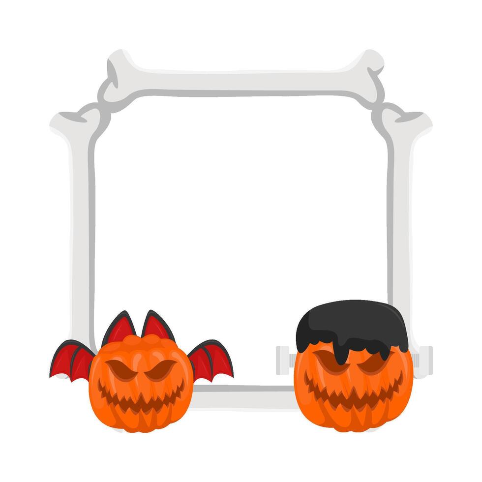 Illustration of Halloween frame vector