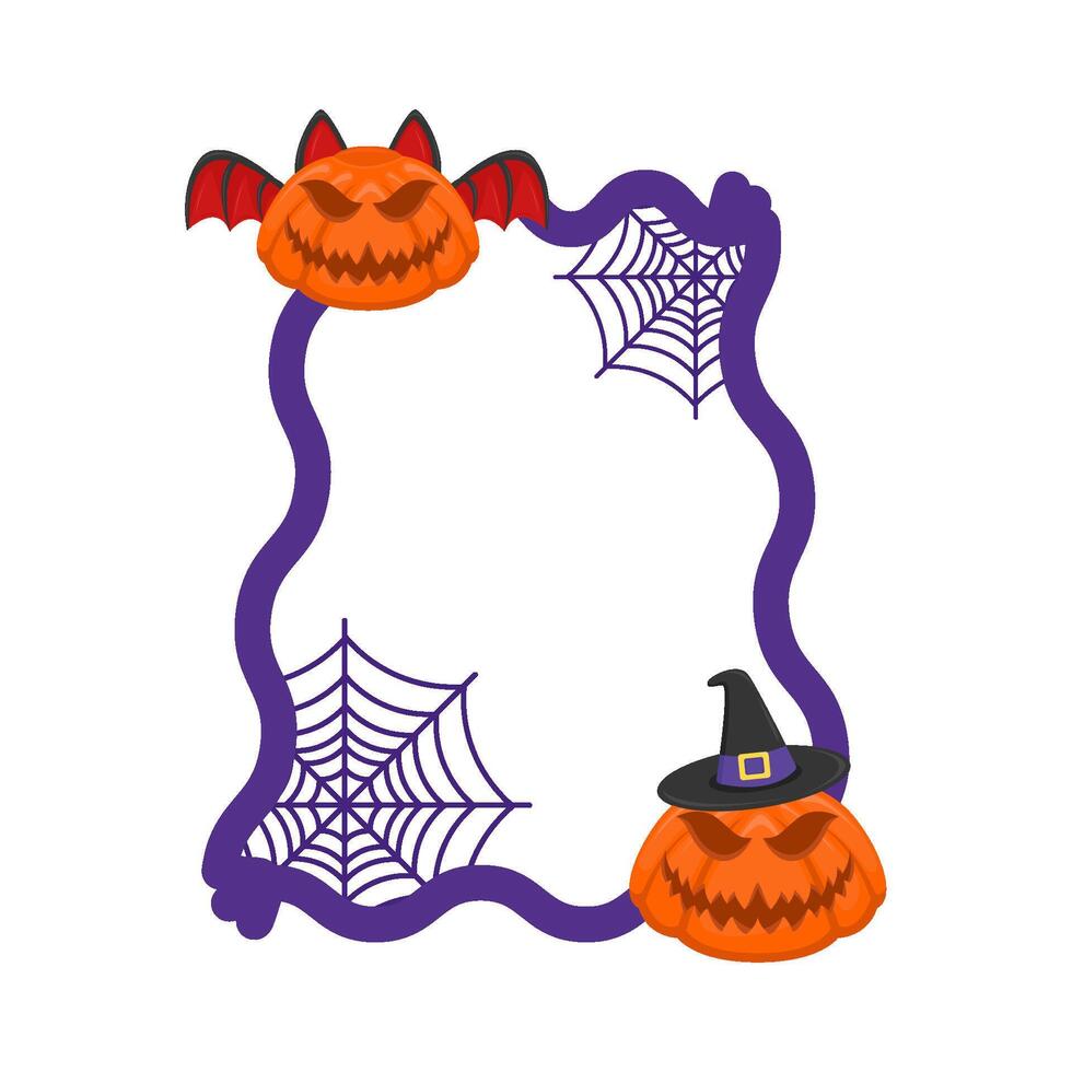 Illustration of Halloween frame vector