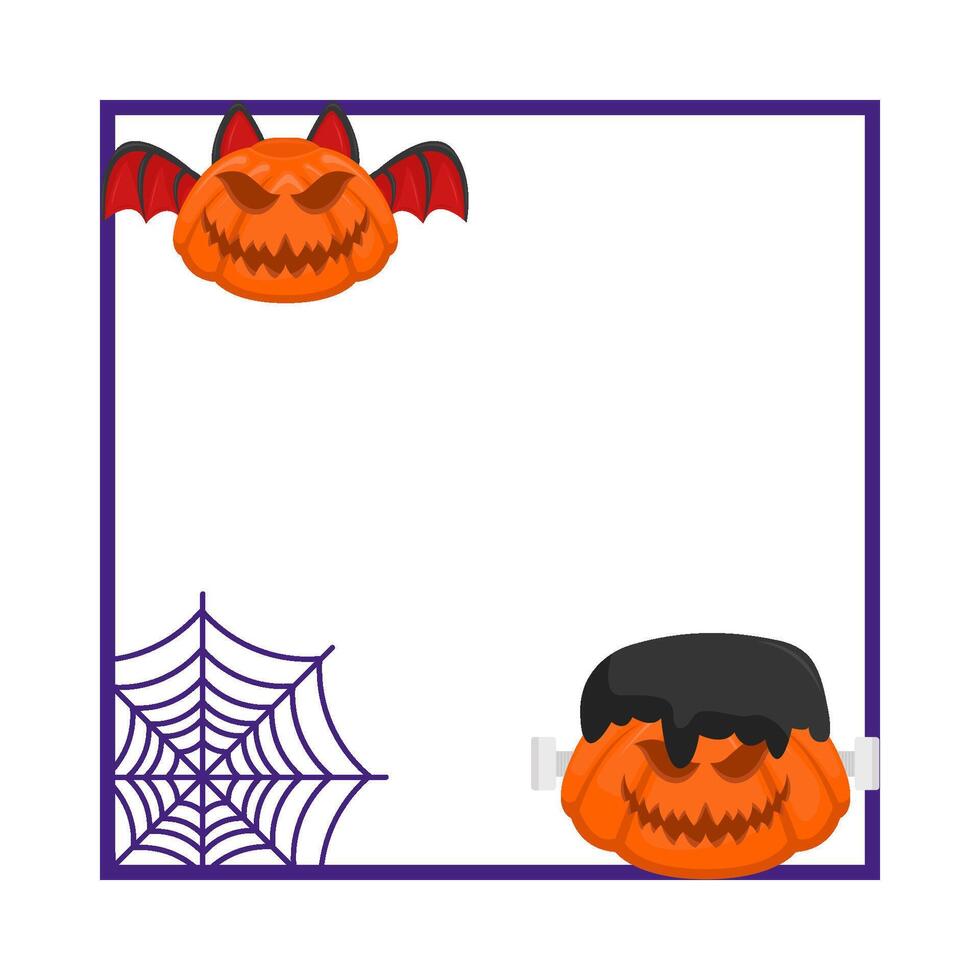 Illustration of Halloween frame vector