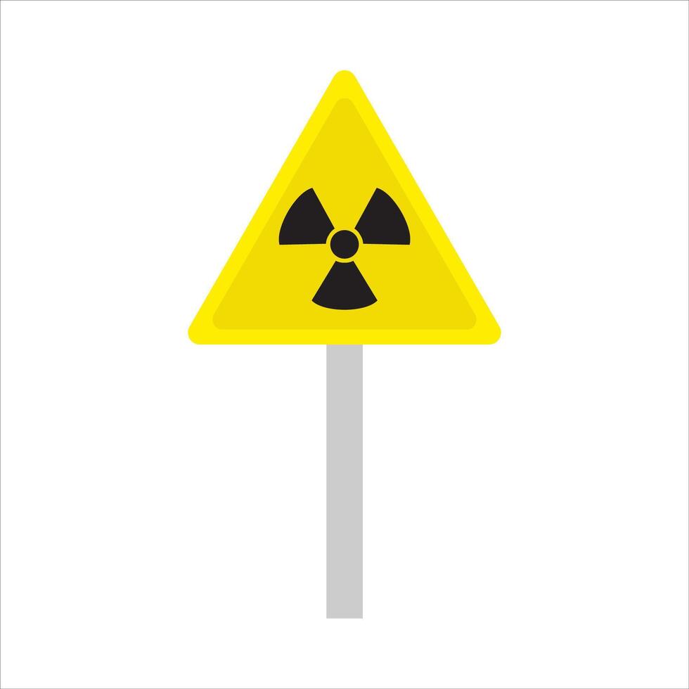 radiation board illustration vector