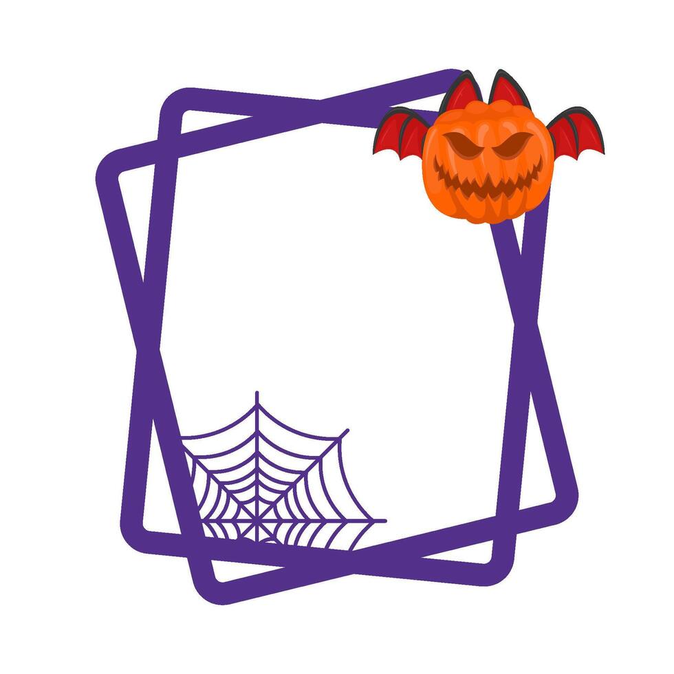 Illustration of Halloween frame vector