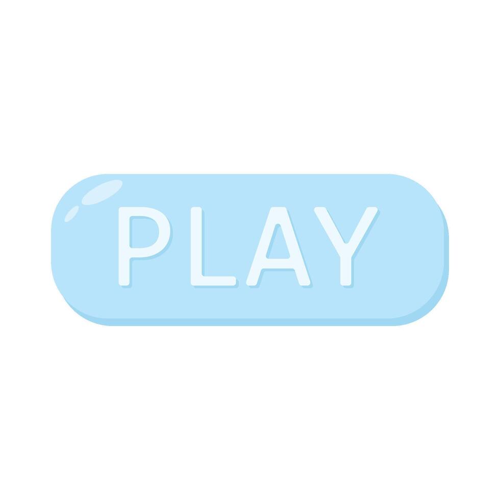 Illustration of play button vector