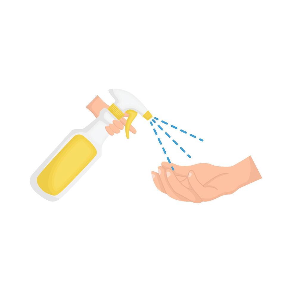 Illustration of spray bottle vector