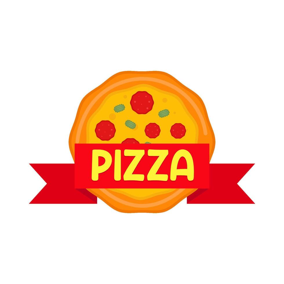 ilustración de pizza vector