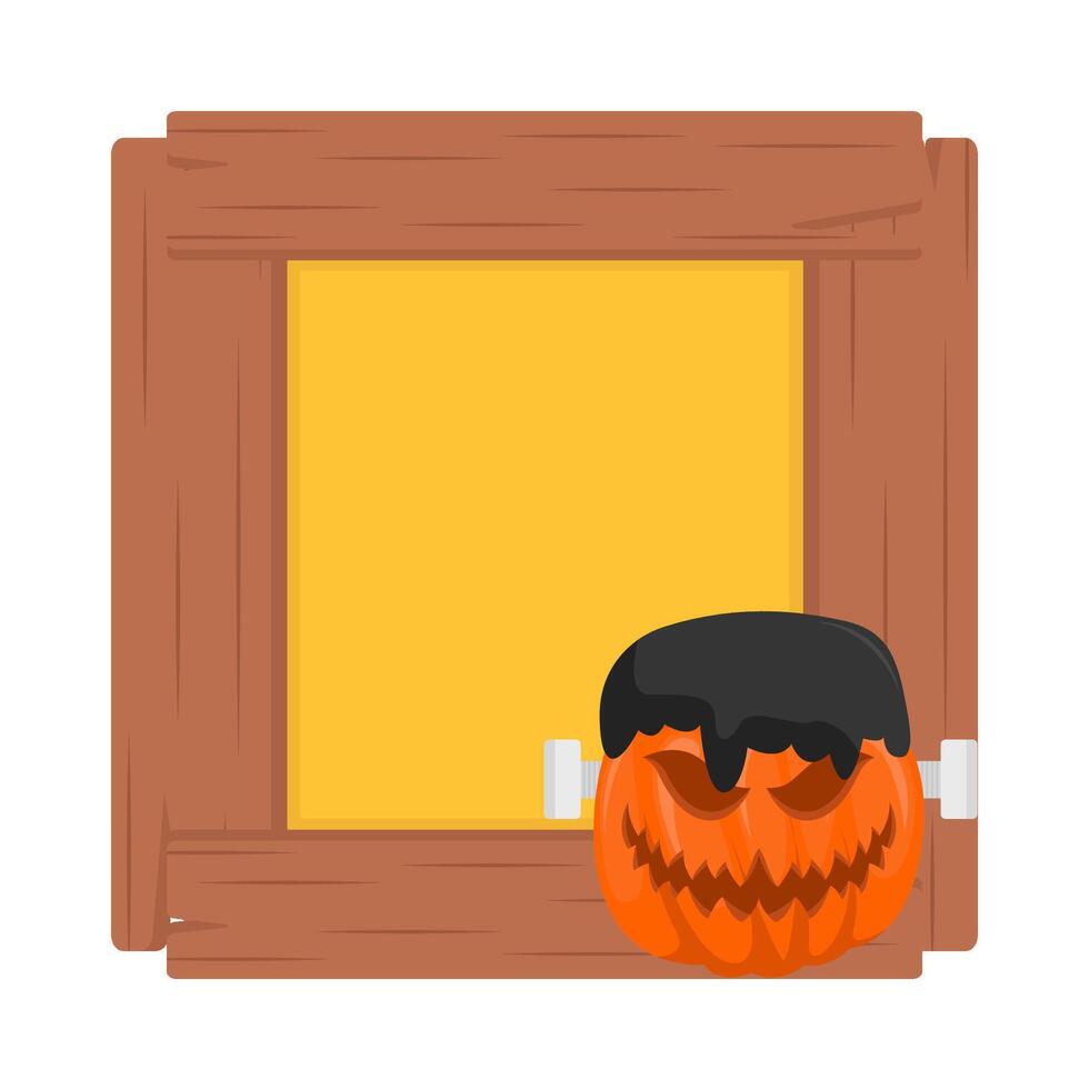 Illustration of Halloween frame vector