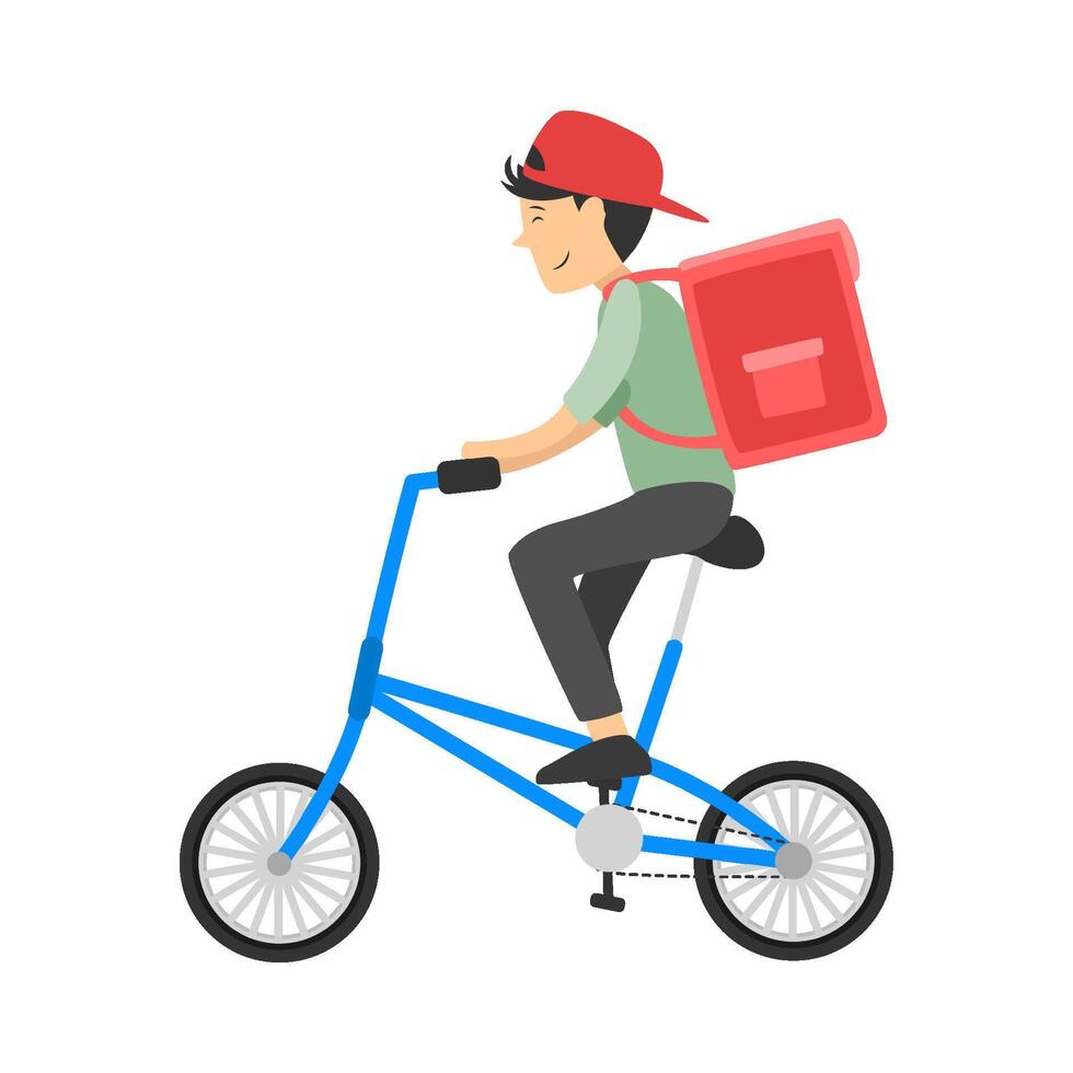 people ride bicycles illustration vector