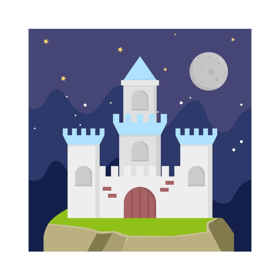 Illustration of castle vector