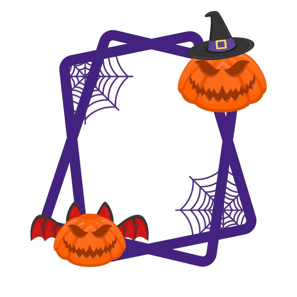 Illustration of Halloween frame vector