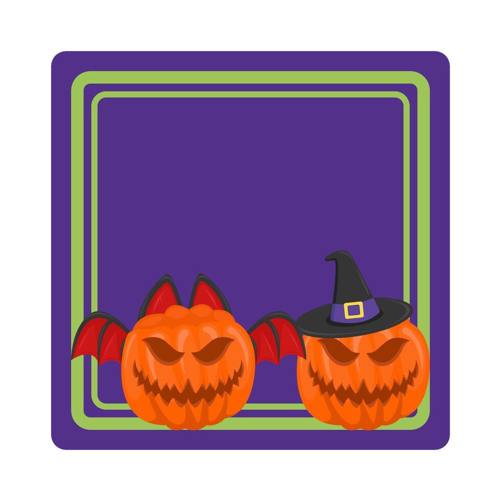 Illustration of Halloween frame vector