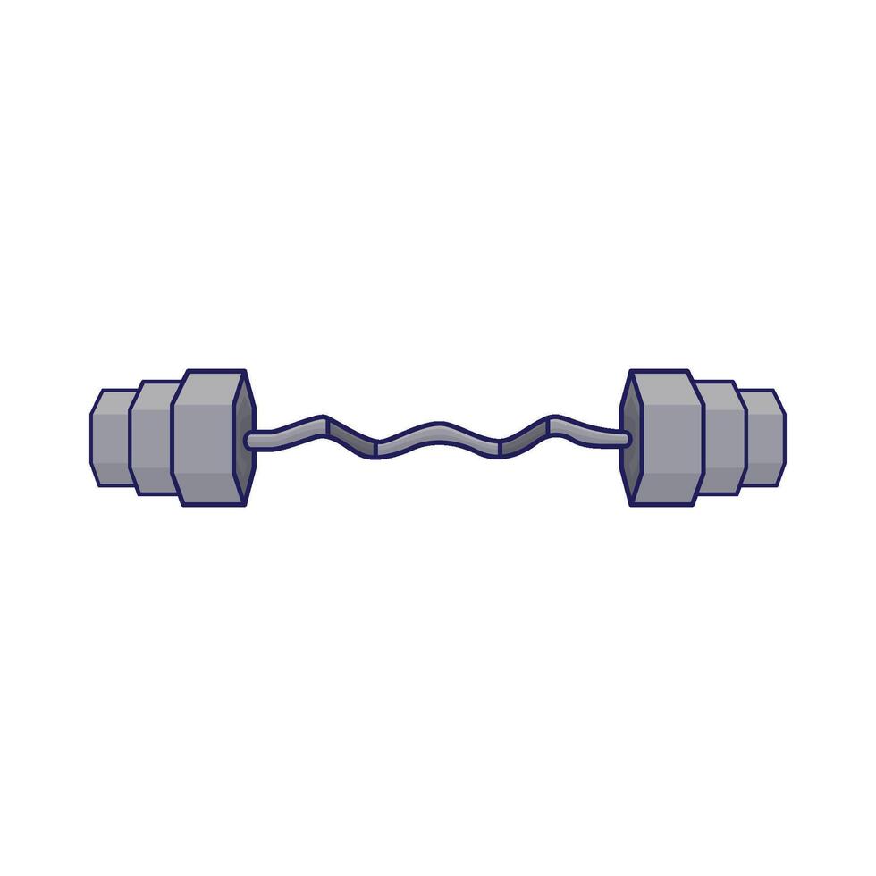 Illustration of barbell vector