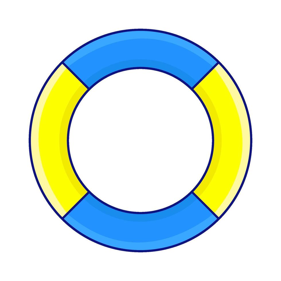 Illustration of lifebuoy vector