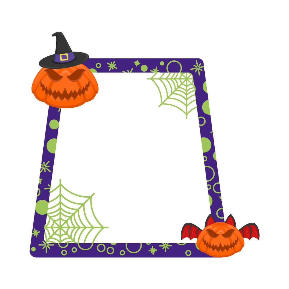 Illustration of Halloween frame vector