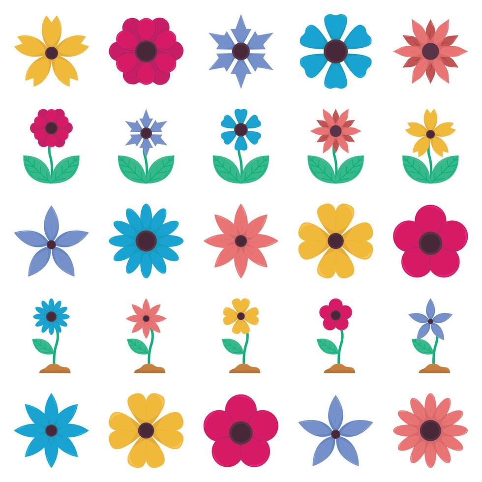 flower pack illustration vector