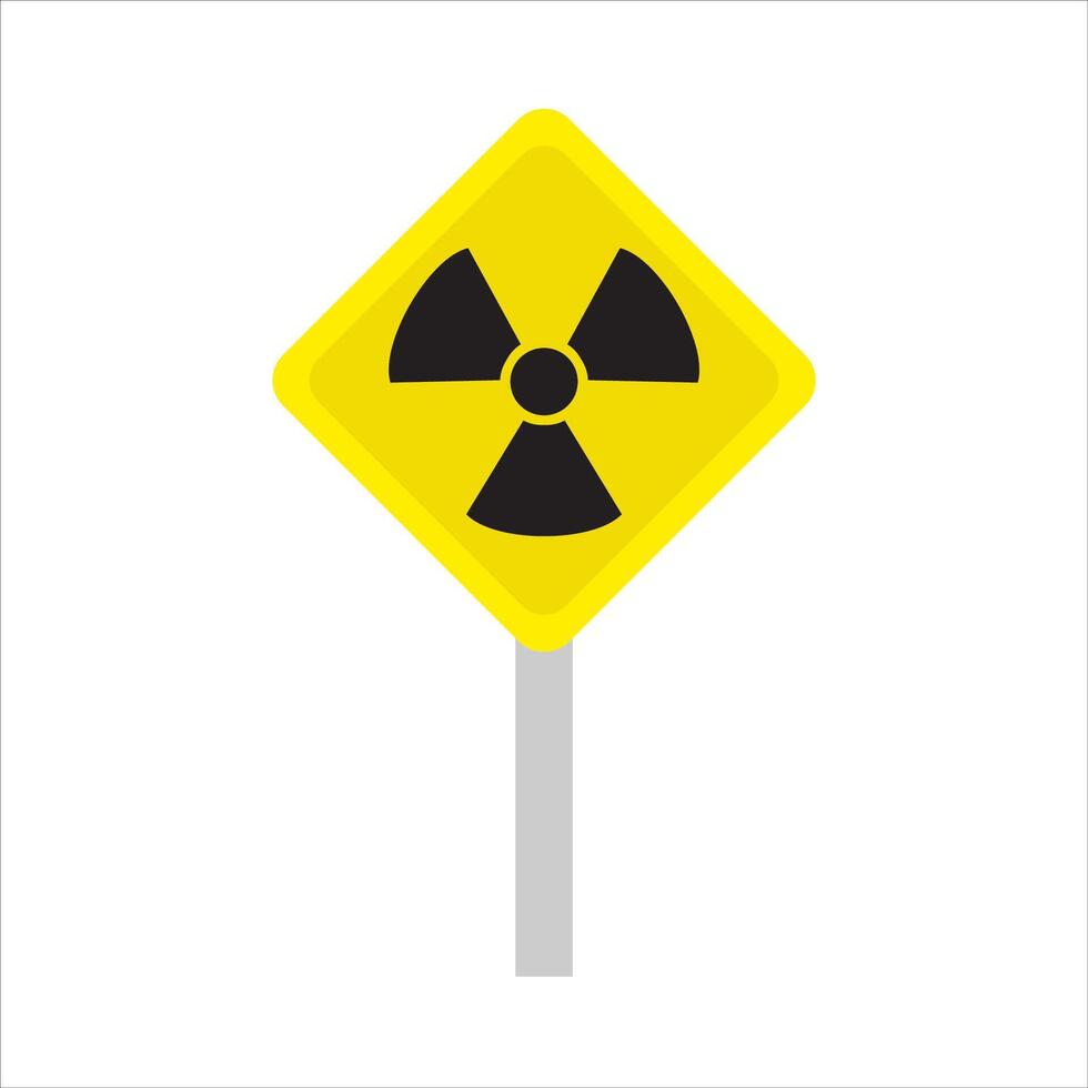 radiation board illustration vector