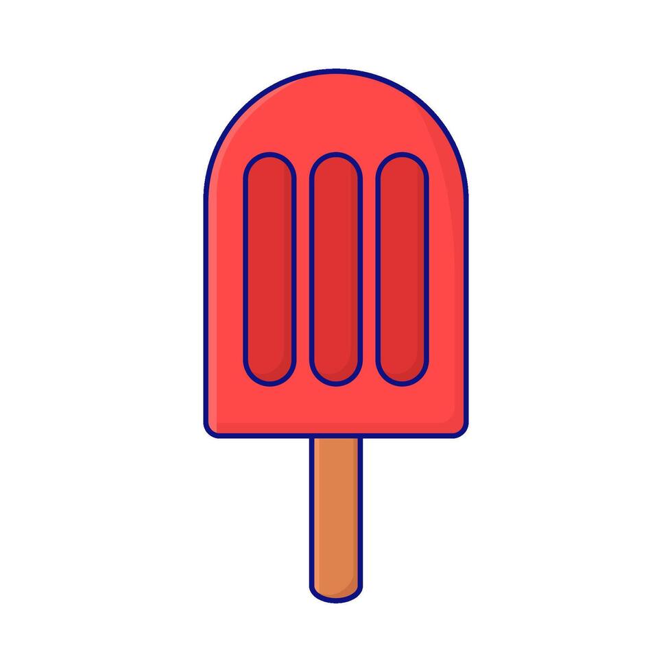 ilustración de helado vector