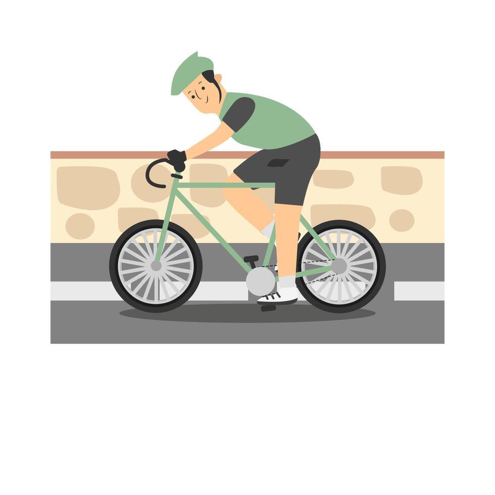 sport people riding bicycles illustration vector