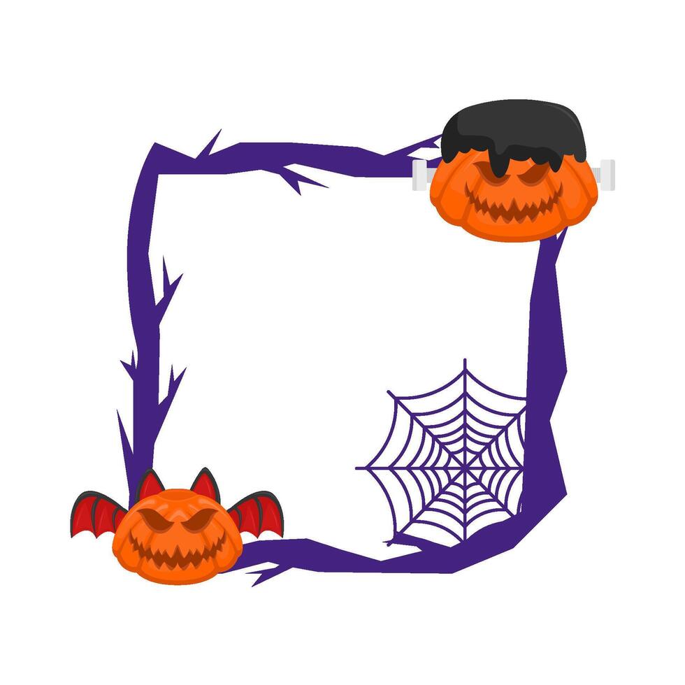 Illustration of Halloween frame vector