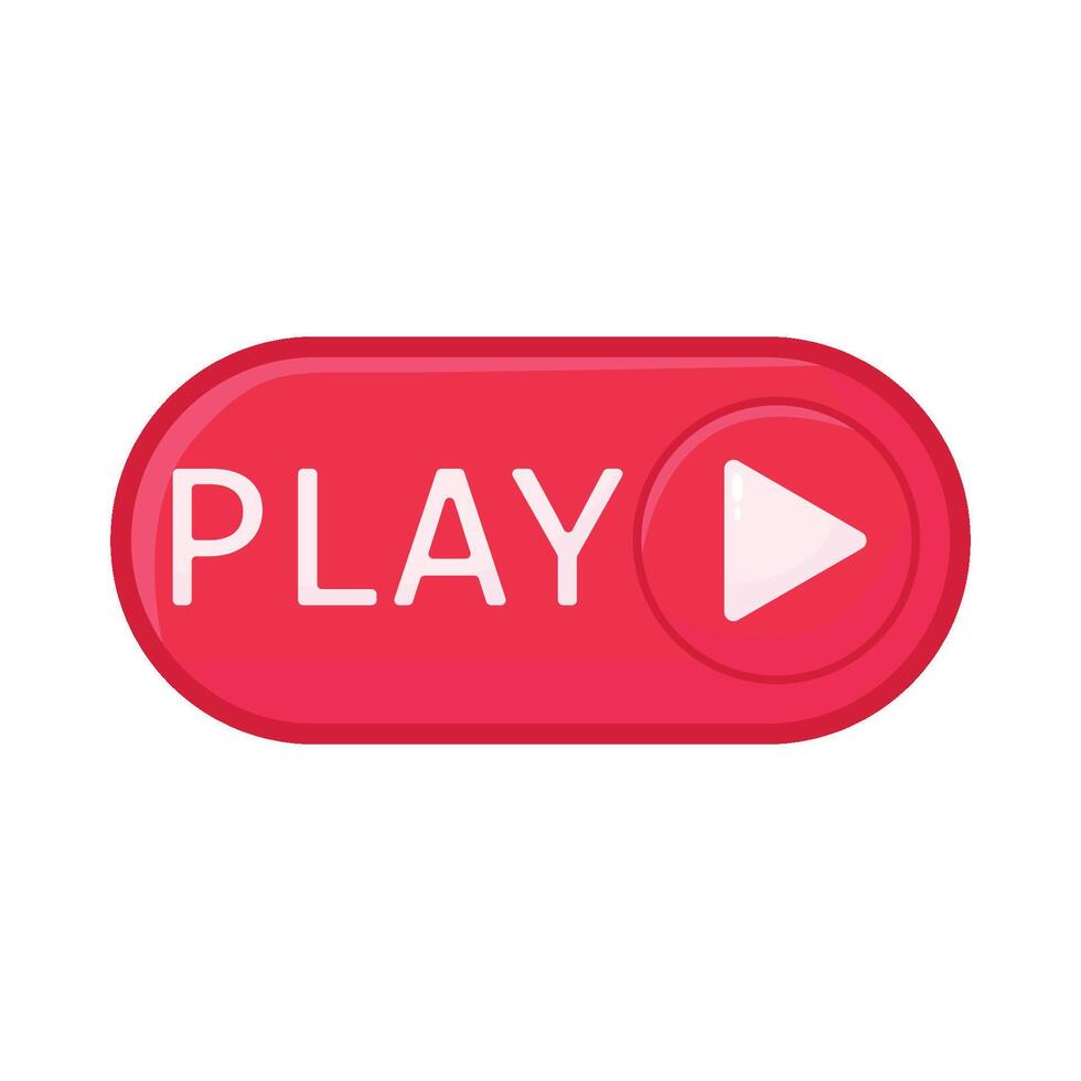 Illustration of play button vector