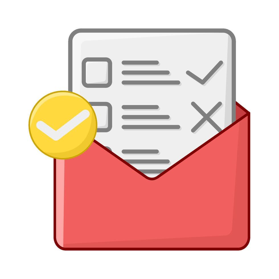 task in mail illustration vector