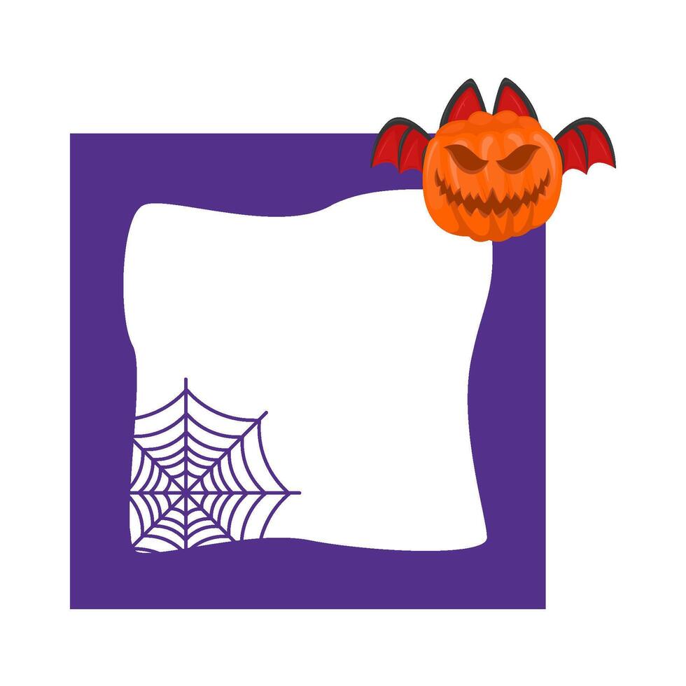 Illustration of Halloween frame vector