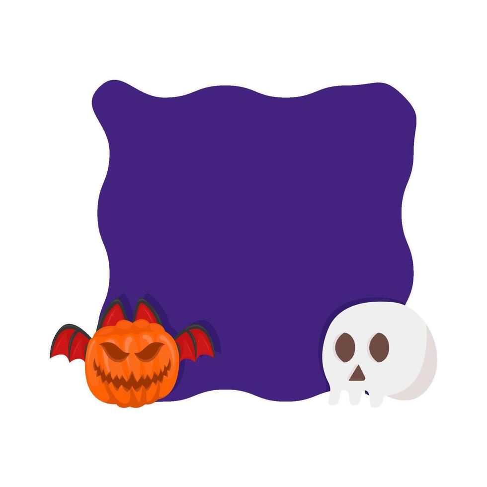 Illustration of Halloween frame vector